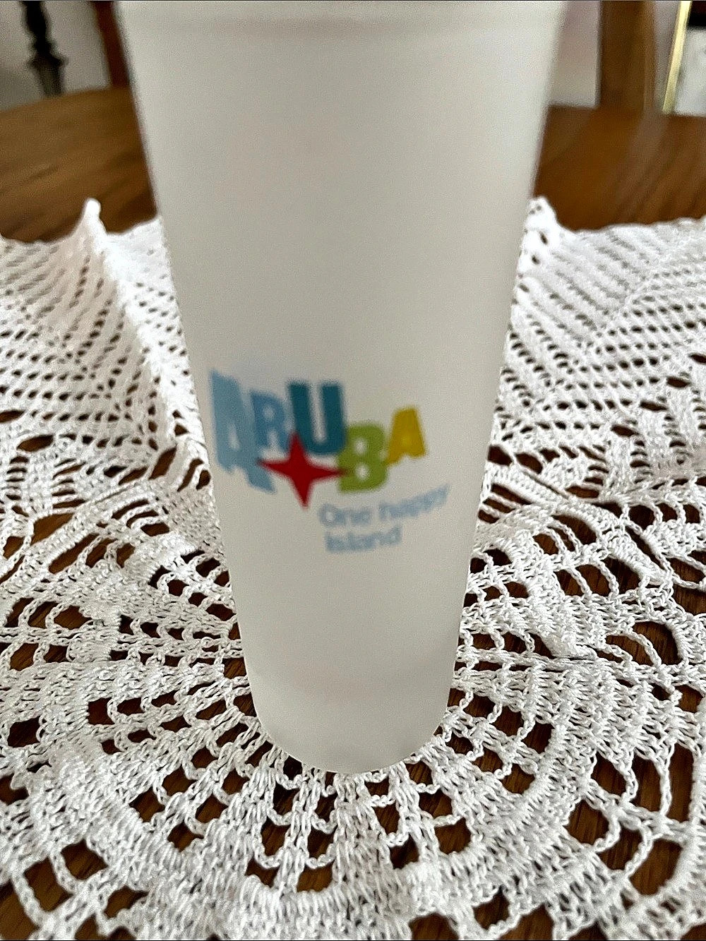 Aruba One happy island White Tumbler